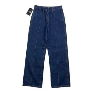 NWT PRPS Indigo Blue F86P14 Womens Wide Legs Jeans Size 30X31